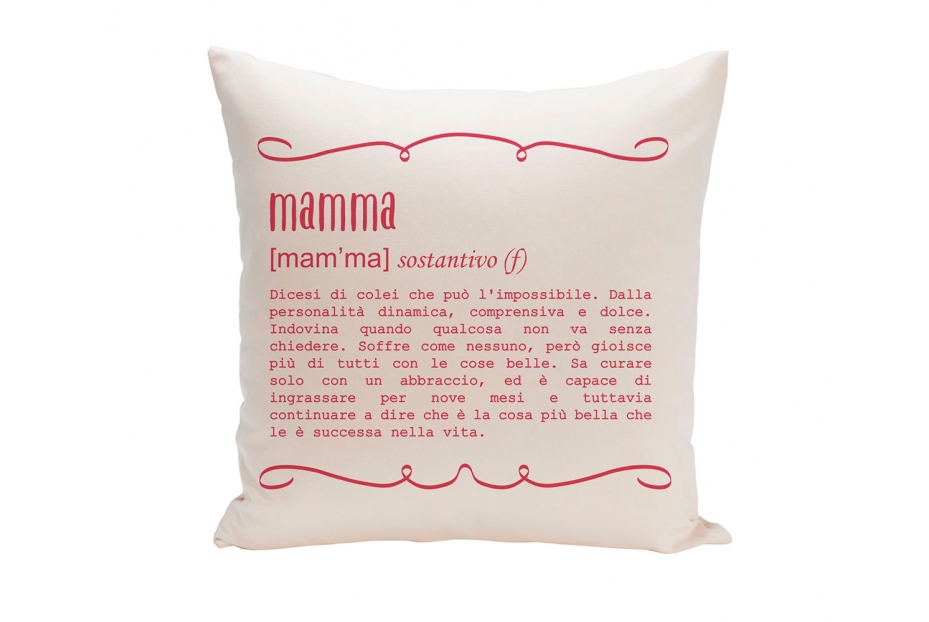 Mom Definition Pillow Case Italian