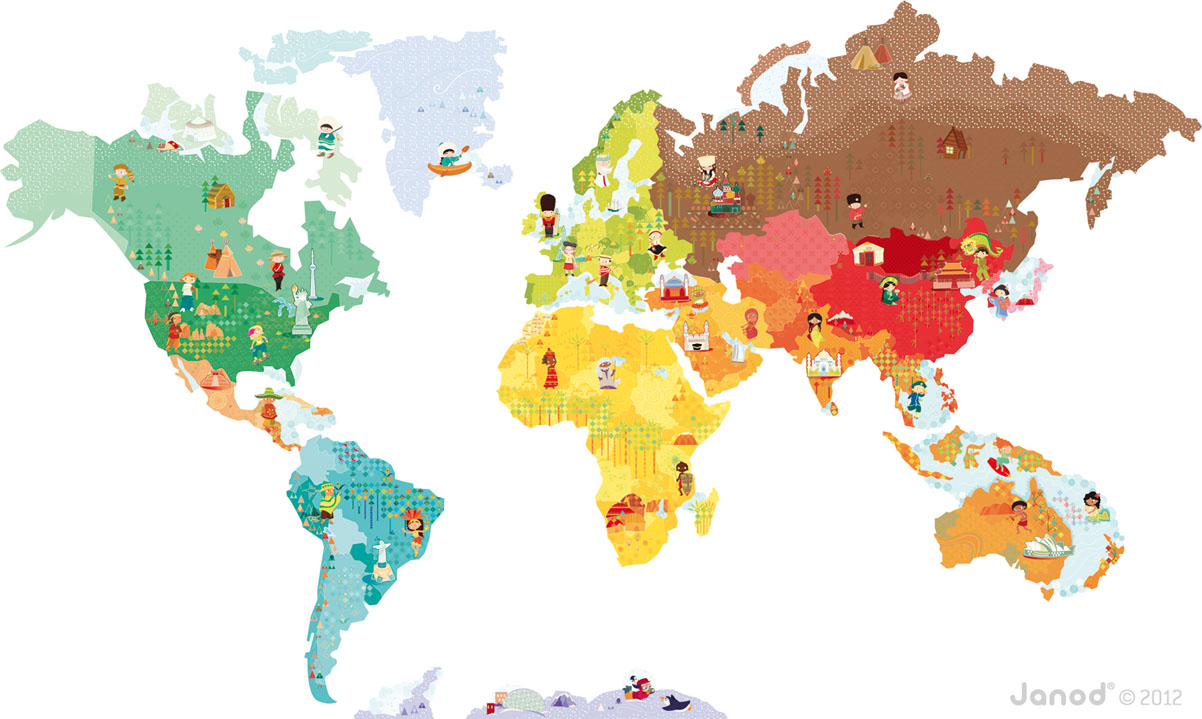 Mappamondo Magneti Stick